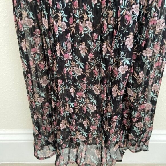 Anthropologie Foxiedox Antonia Pleated Maxi Floral Dress Size NWT XS MSRP $180 - Picture 7 of 14